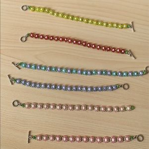 Handmade Beaded Flower Bracelets